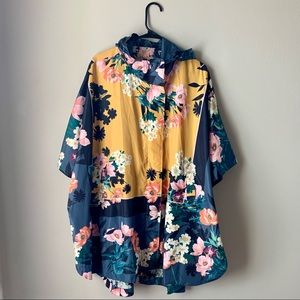 EUC Johnny Was Reversible Printed Rain Poncho